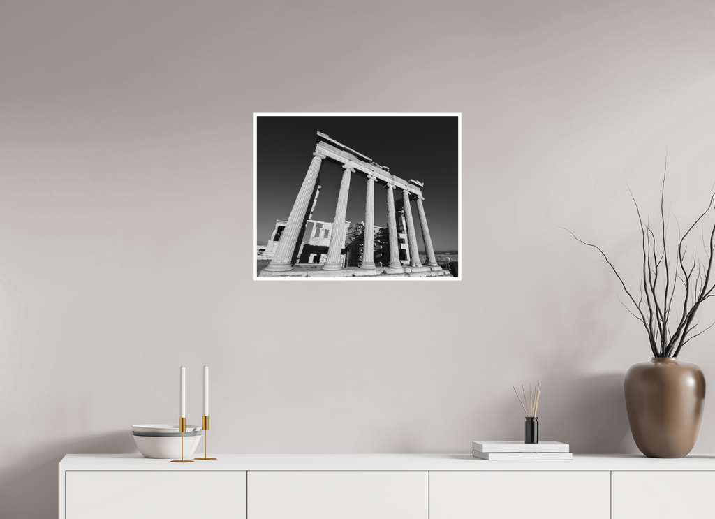 62.5 x 50 cm, Unframed Fine Art Giclée print on Hahnemühle Photo Rag paper with 1cm border Acropolis I