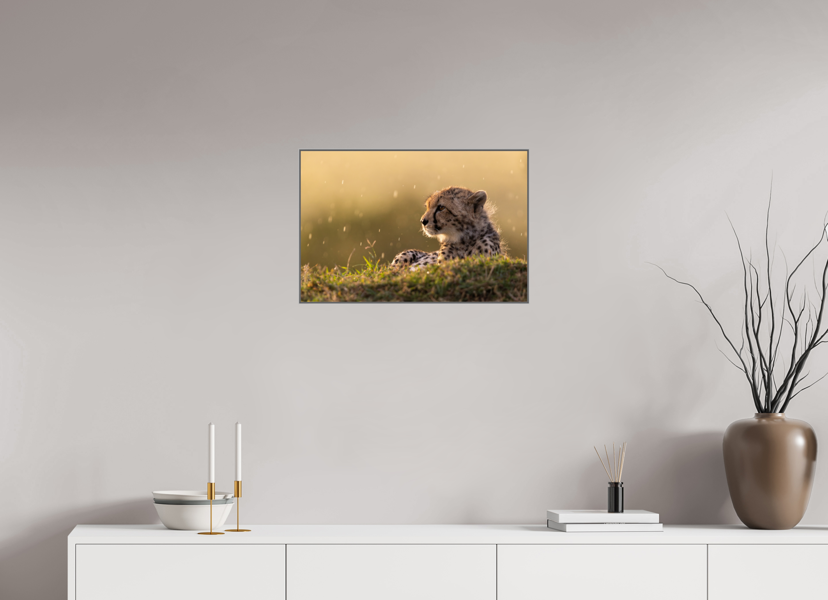 60 x 40 cm, Framed in Aluminium Art Box printed on Fuji Crystal Glossy paper w-out border A little damp