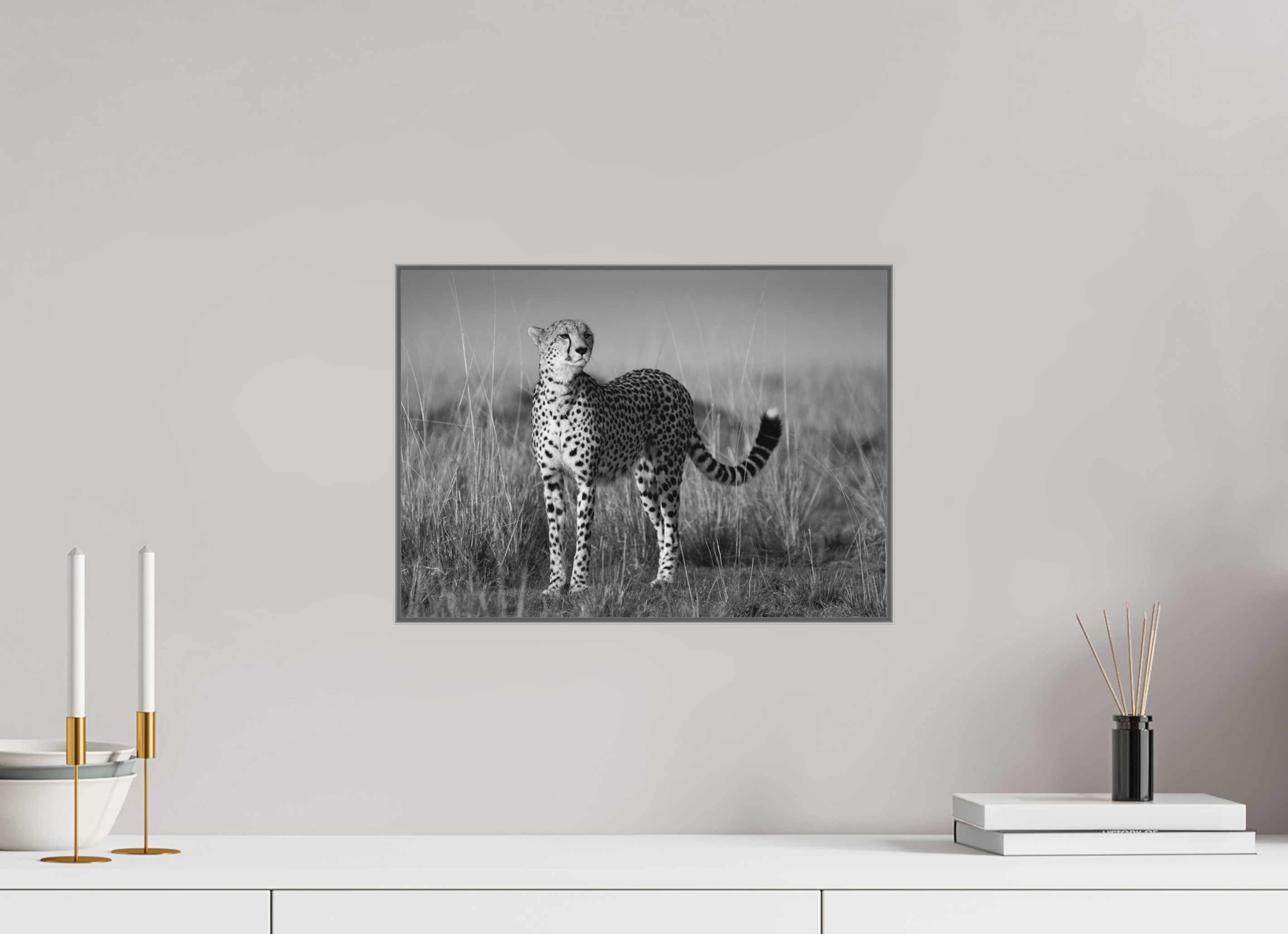 42 x 30 cm, Framed in Aluminium Art Box Printed on Ilford BW Photo Print under Acrylic Glass - w-out border Kulete II