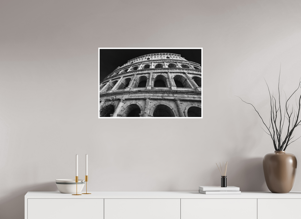 75 x 50 cm, Unframed Fine Art Giclée print on Hahnemühle Photo Rag paper with 1cm border Colosseum II