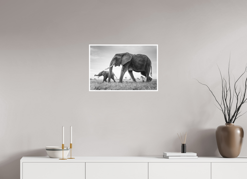 60 x 40 cm, Unframed Fine Art Giclée print on Hahnemühle Photo Rag paper with 1cm border By a trunk