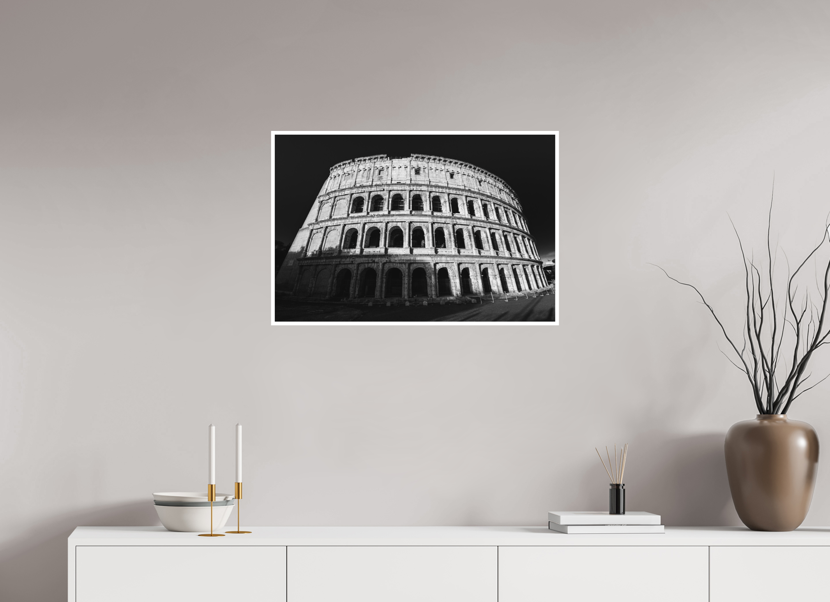 75 x 50 cm, Unframed Fine Art Giclée print on Hahnemühle Photo Rag paper with 1cm border Colosseum III
