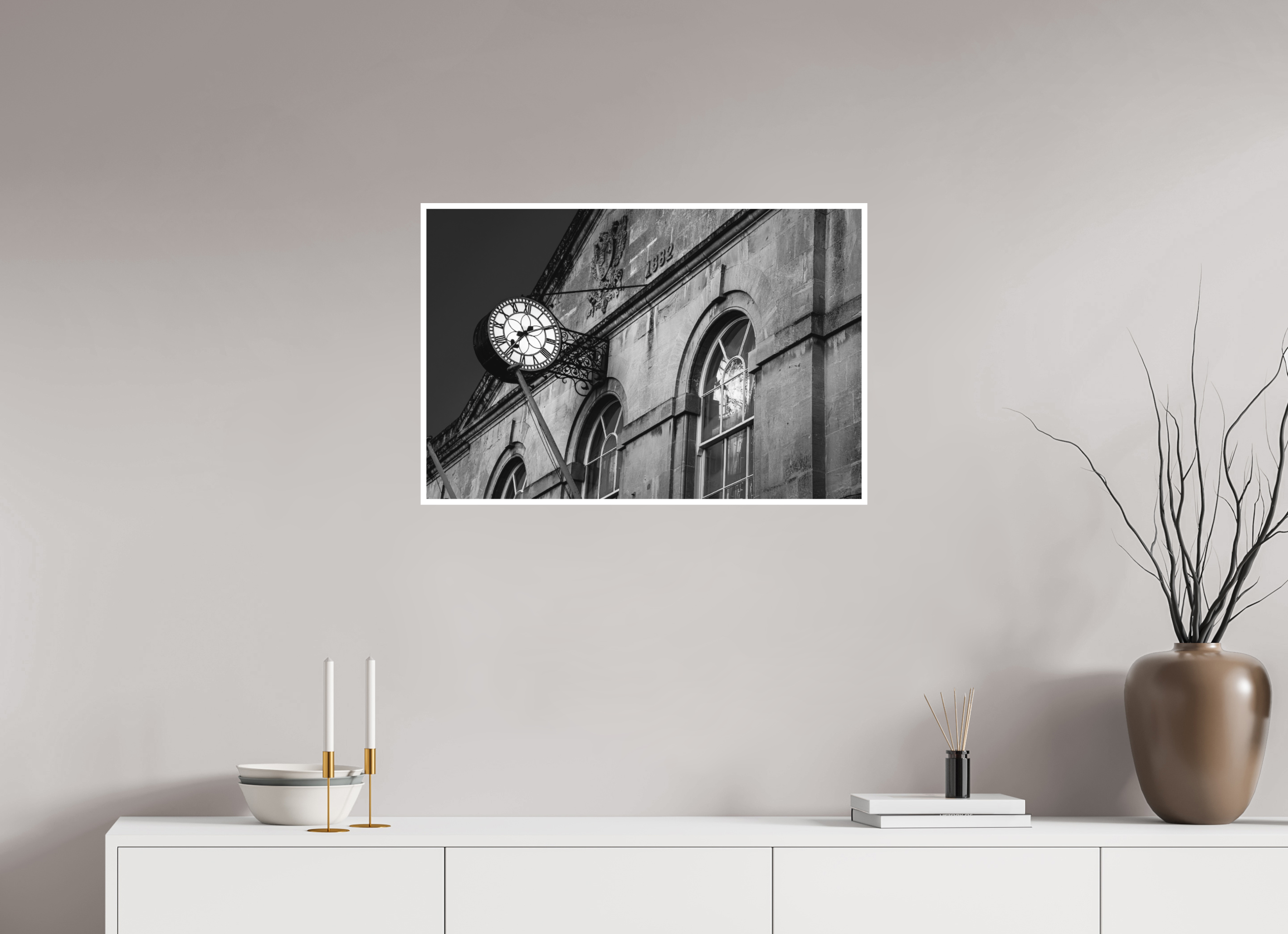 75 x 50 cm, Unframed Fine Art Giclée print on Hahnemühle Photo Rag paper with 1cm border Corsham Town Hall II