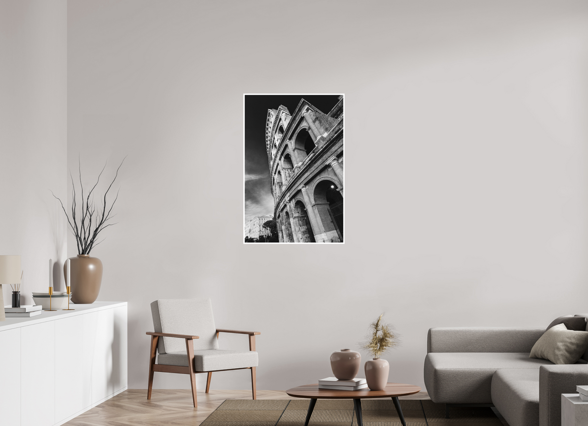70 x 105 cm, Unframed Fine Art Giclée print on Hahnemühle Photo Rag paper with 1cm border Colosseum I