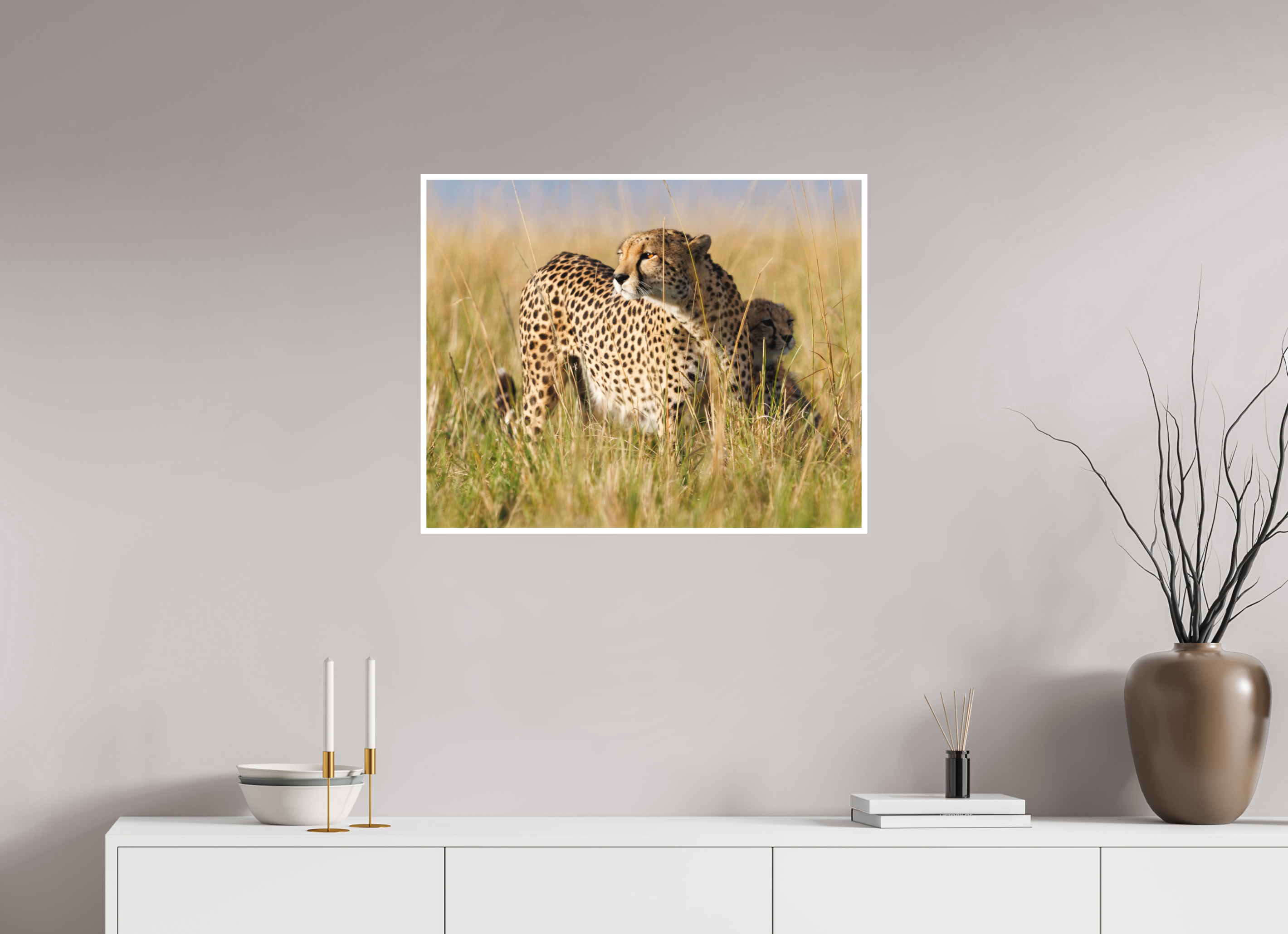 75 x 60 cm, Unframed Fine Art Giclée print on Hahnemühle Photo Rag paper with 1cm border In mum's shadow