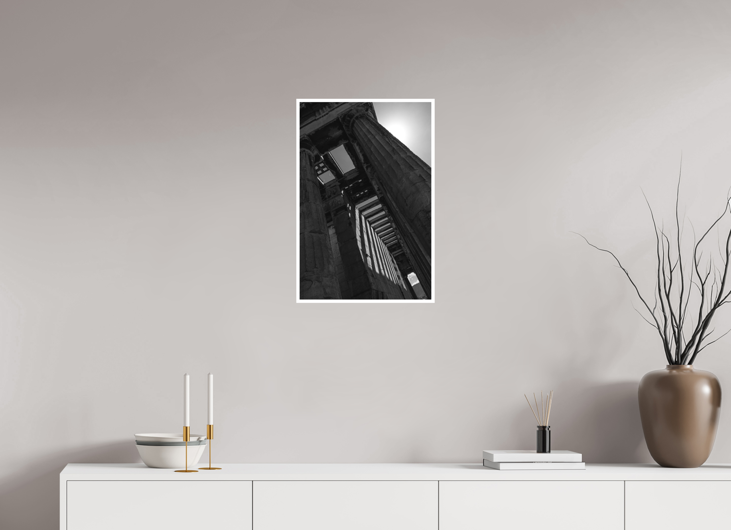 40 x 60 cm, Unframed Fine Art Giclée print on Hahnemühle Photo Rag paper with 1cm border Temple of Hephaestus III