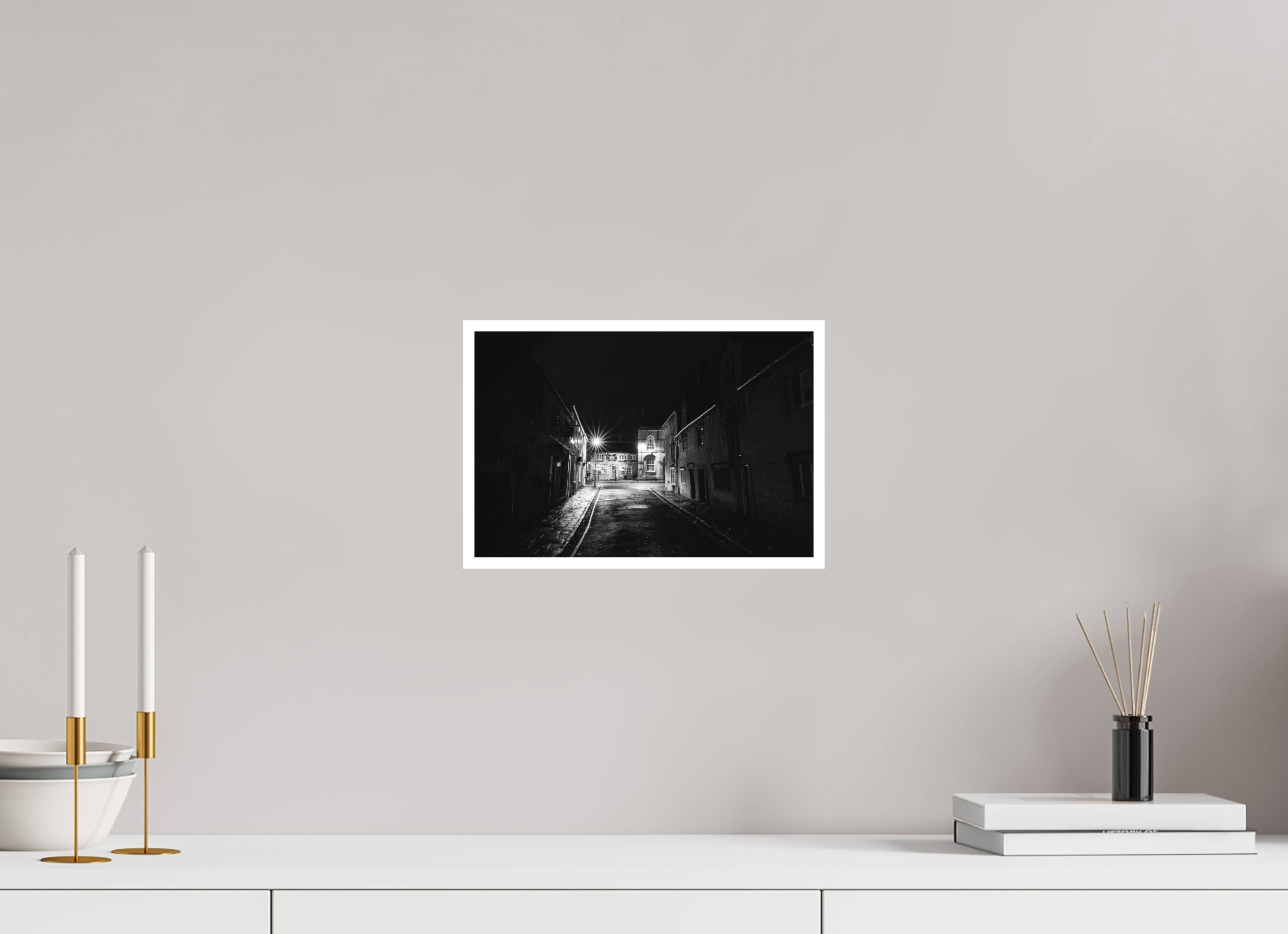 30 x 20 cm, Unframed Fine Art Giclée print on Hahnemühle Photo Rag paper with 1cm border Church Street, Corsham