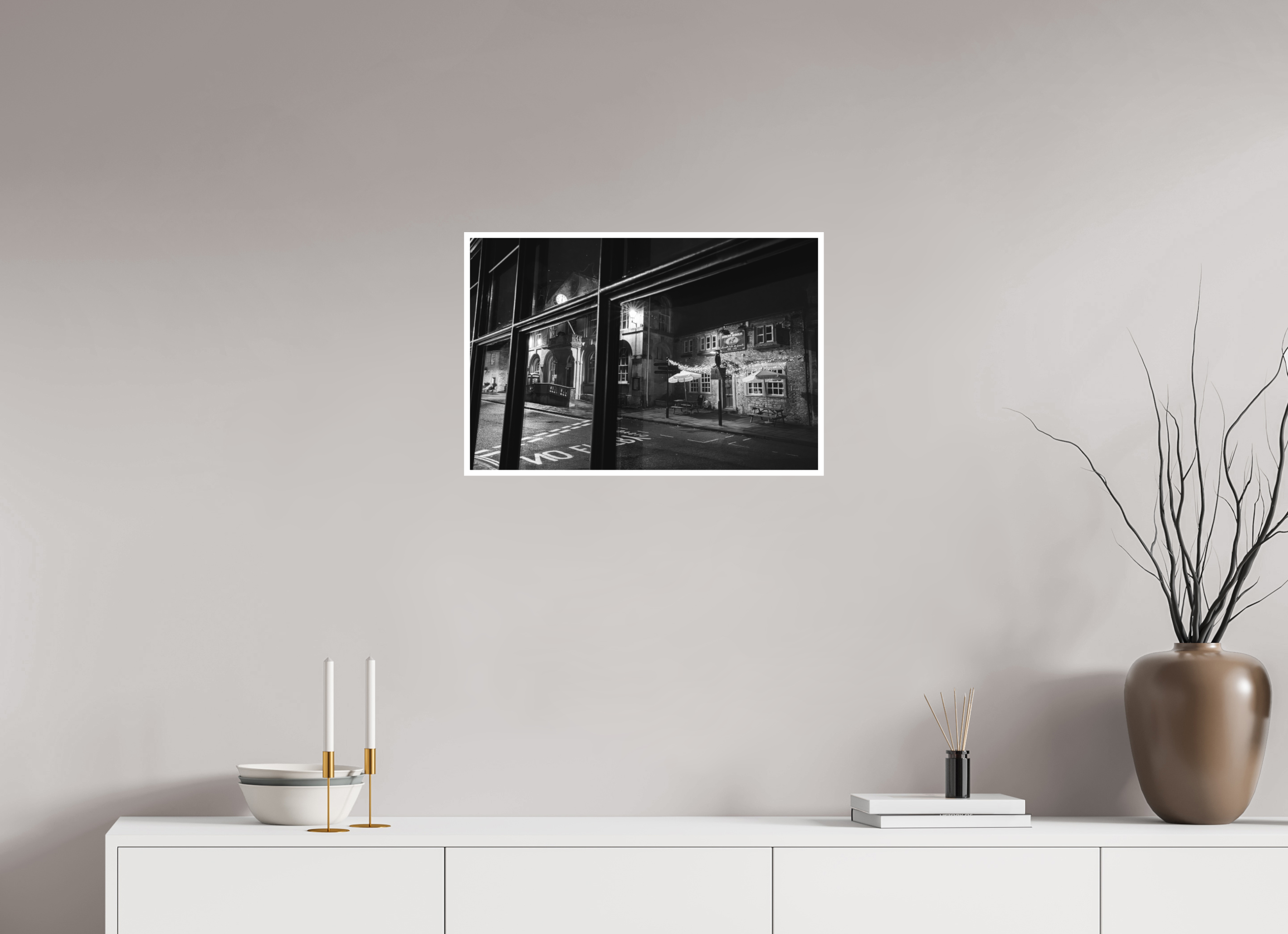 60 x 40 cm, Unframed Fine Art Giclée print on Hahnemühle Photo Rag paper with 1cm border Reflections on Corsham