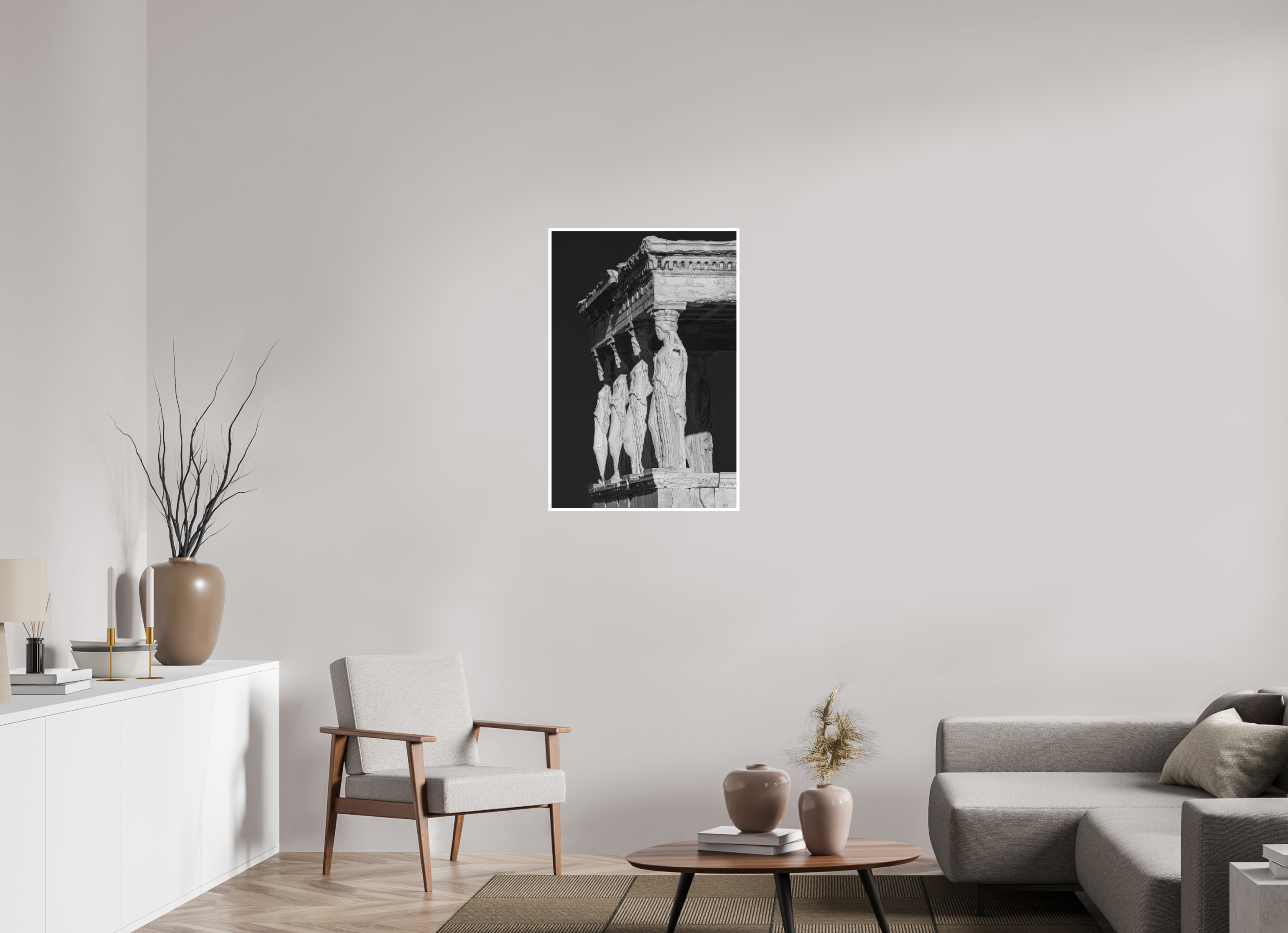 60 x 90 cm, Unframed Fine Art Giclée print on Hahnemühle Photo Rag paper with 1cm border The Erechtheion II