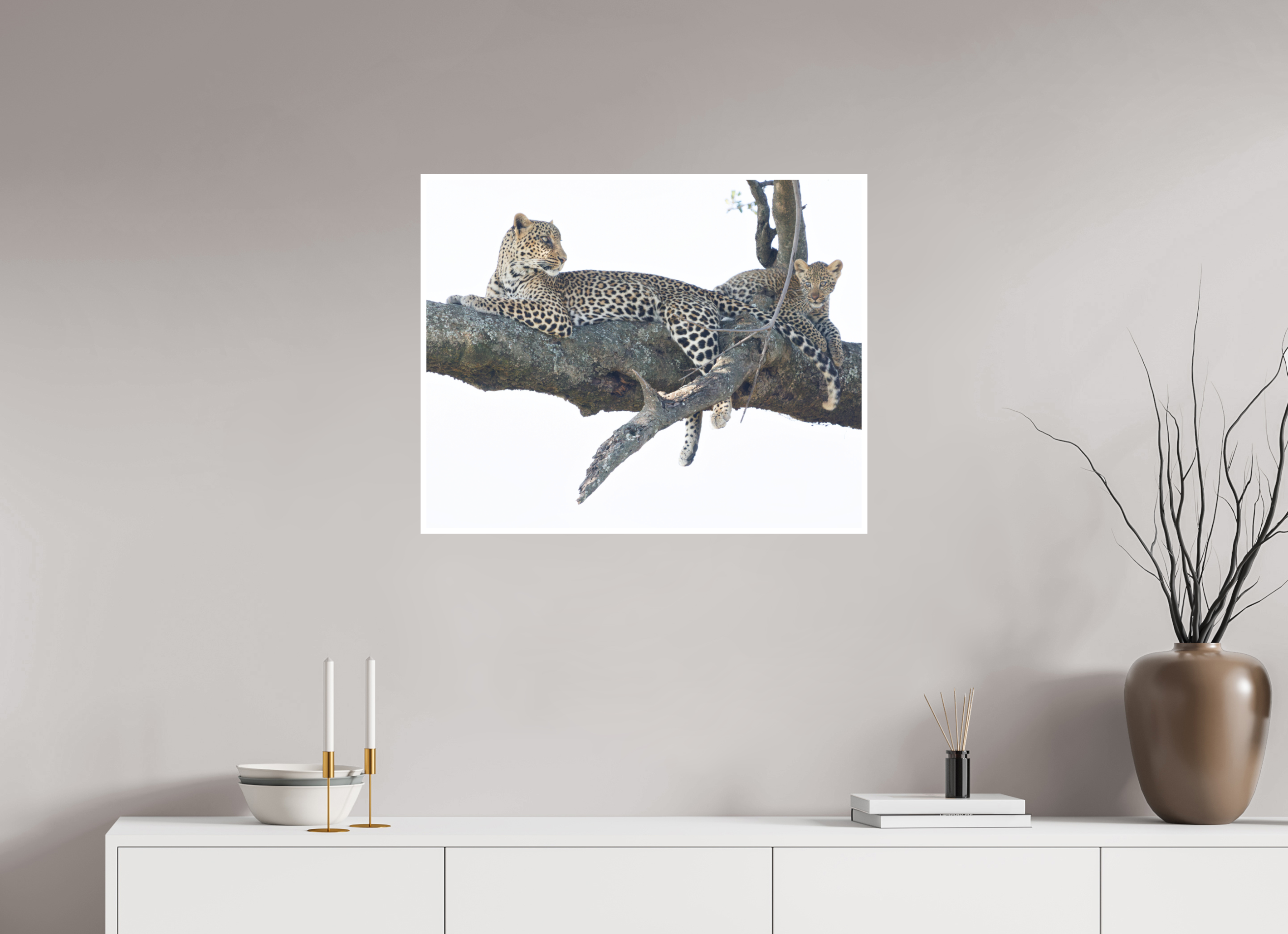 75 x 60 cm, Unframed Fine Art Giclée print on Hahnemühle Photo Rag paper with 1cm border Ndoto and Namunyak II