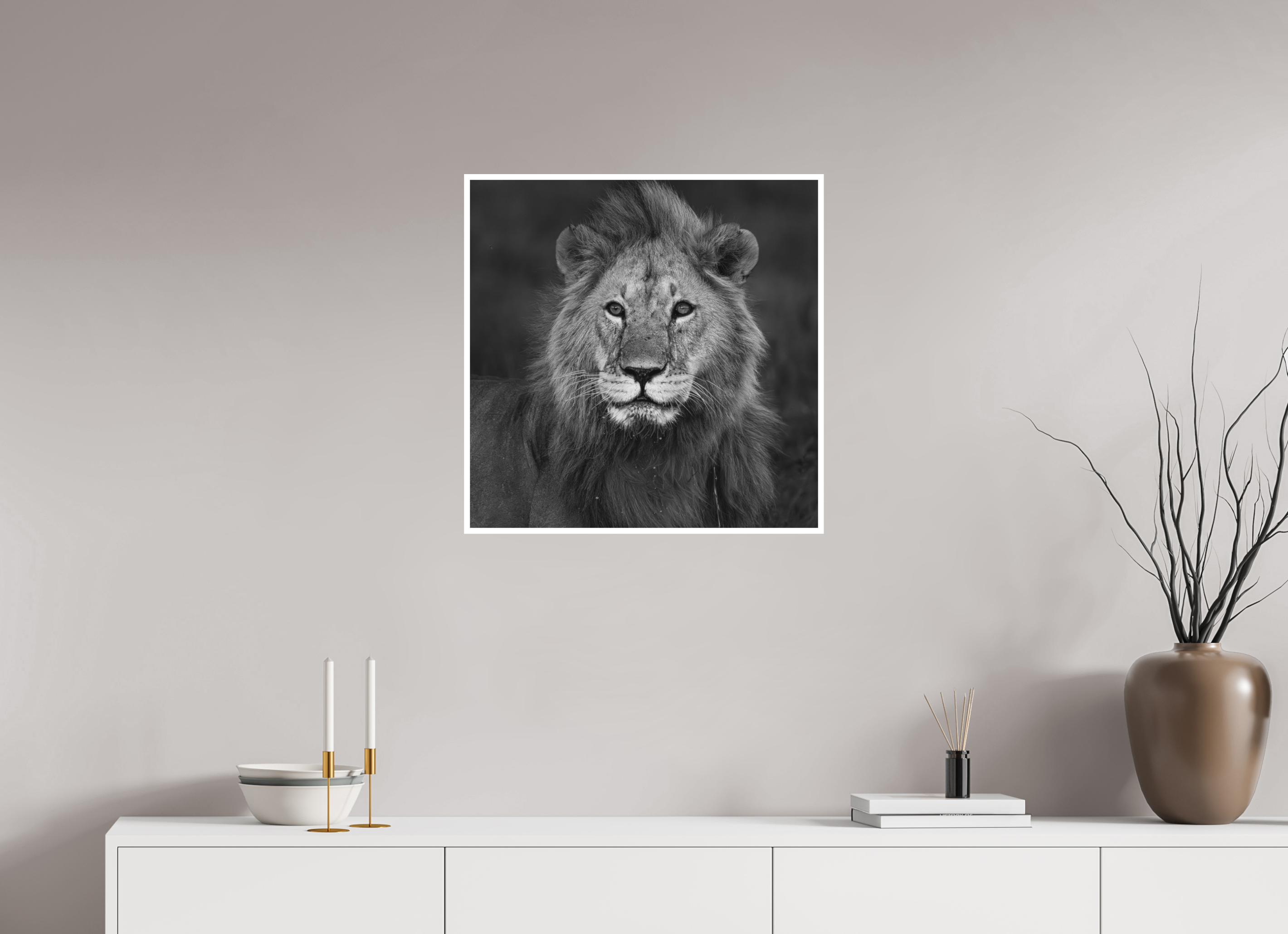 60 x 60 cm, Unframed Fine Art Giclée print on Hahnemühle Photo Rag paper with 1cm border Rudi III