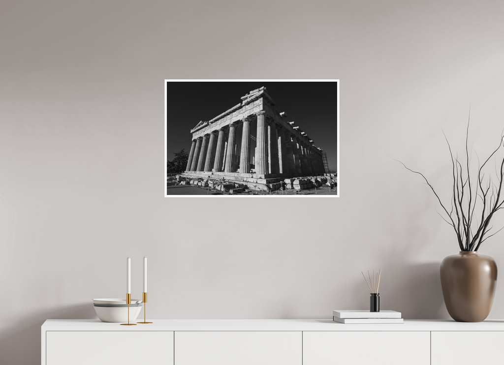 75 x 50 cm, Unframed Fine Art Giclée print on Hahnemühle Photo Rag paper with 1cm border The Parthenon, Athens