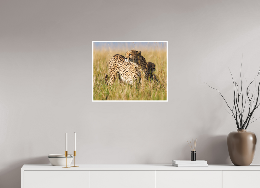62.5 x 50 cm, Unframed Fine Art Giclée print on Hahnemühle Photo Rag paper with 1cm border In mum's shadow